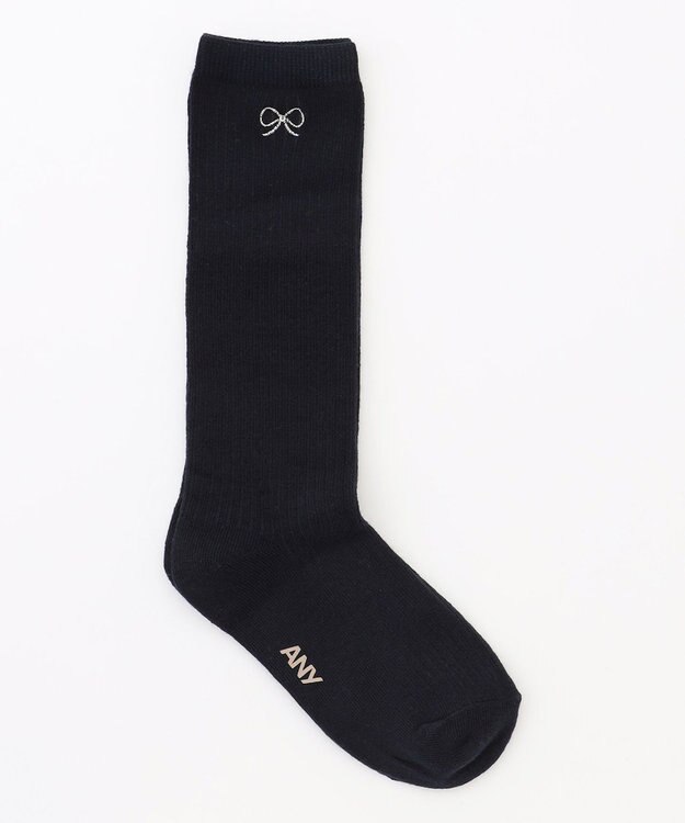 ANY KIDS ワンポイントハイソックス ネイビー