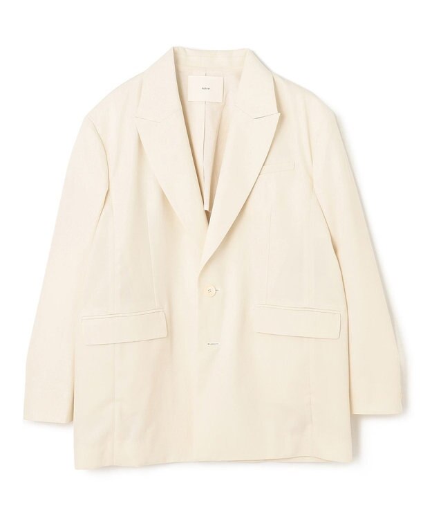 NAVE 【Nave・セットアップ可】ウールポリエステルツイルジャケット アイボリー系