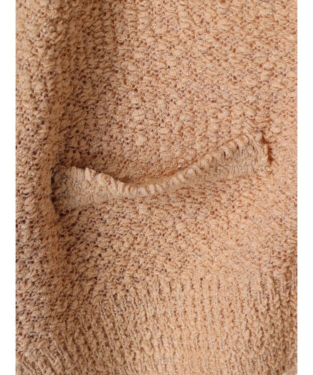 earth music&ecology ポコポコヤーンショートカーディガン Light Pink