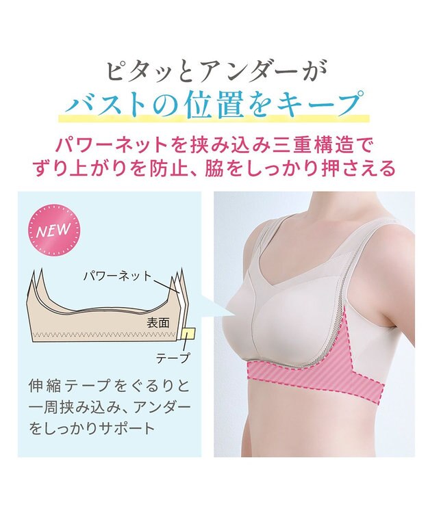 BRADELIS New York 【Yukine inc. / ブラデリス】ゆきねえとろりソフトシルク混ライトブラ25 着心地重視 軽くて快適 接触冷感機能付き 補正下着 パールグレージュ