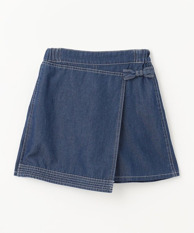 組曲 KIDS 【110-140cm】デニム ショートパンツ ネイビー系