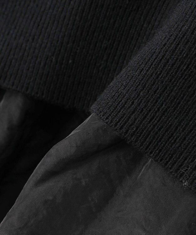 uncrave ウール ナイロン ペプラム ニット（uncrave STANDARD） ブラック