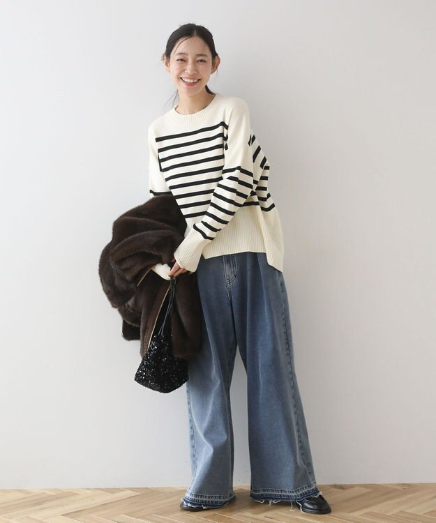 Green Parks ミンクライクファーブルゾン Brown