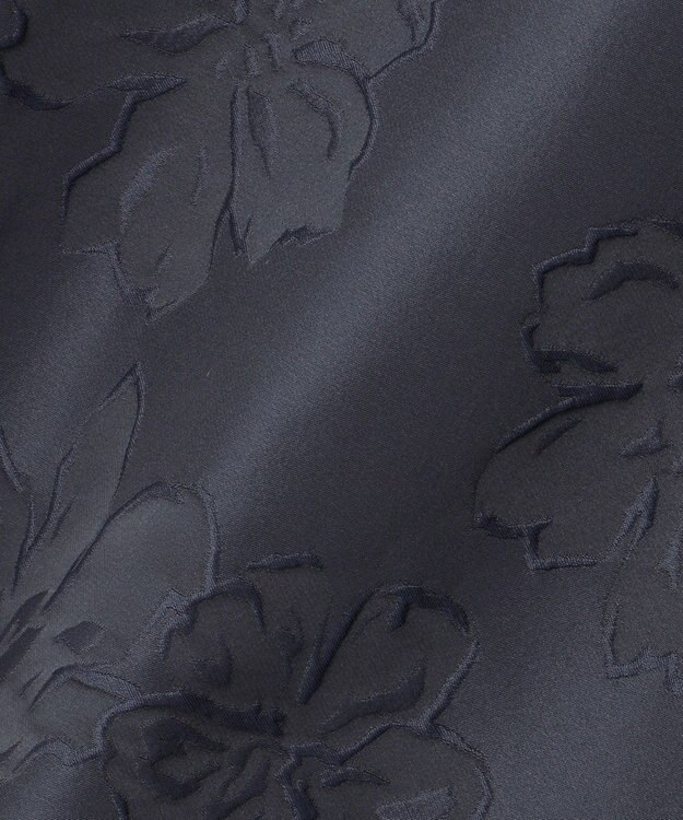 23区 L 【APPLAUDIR】マニフィークフラワージャカード ドレス ネイビー系