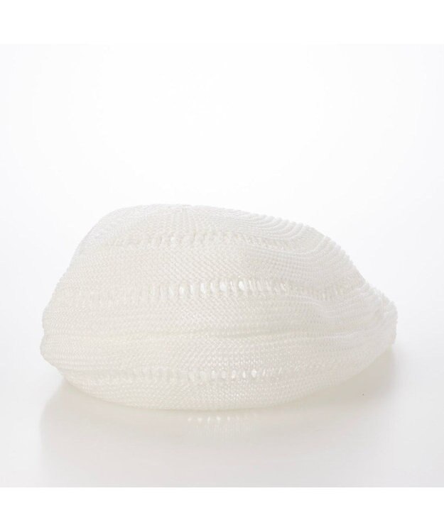 UNBILLION カシュカシュ cachecache / ラメ糸ラウンドセミショルダー ホワイト