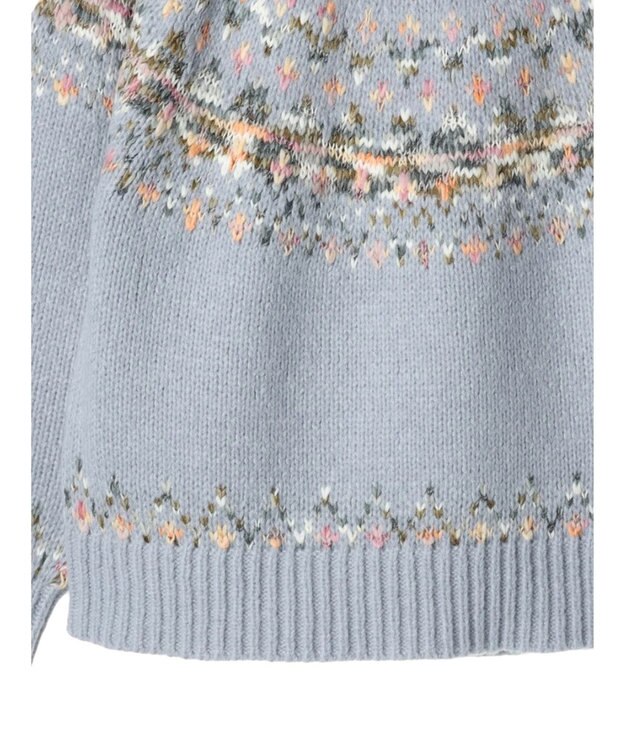 earth music&ecology スラブヤーンノルディックプルオーバー Sax