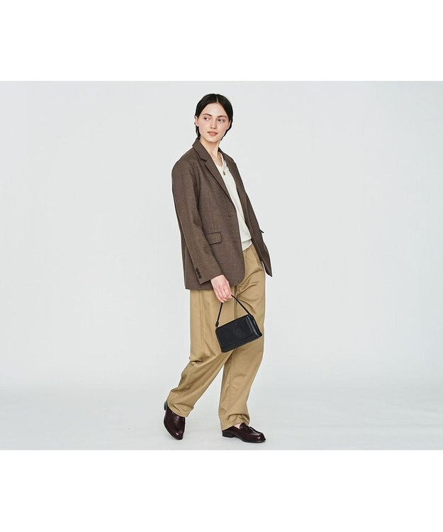 genten エッセンシャルゴート 2WAYポシェット クロ