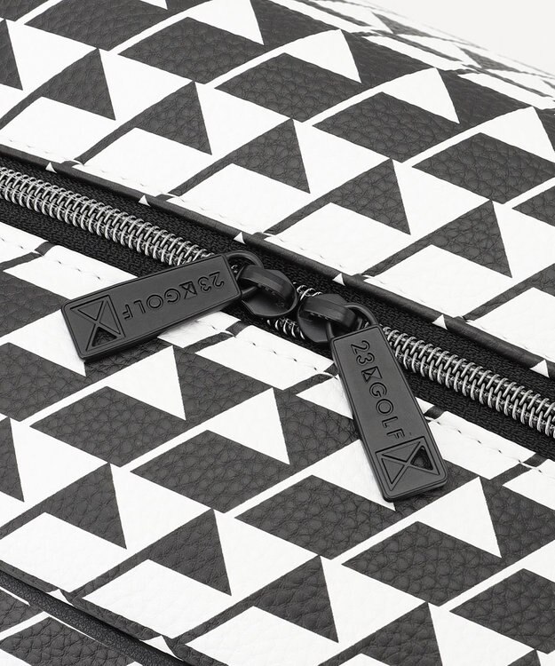 23区GOLF 【UNISEX】フラッグ総柄ボストンバッグ　シューズ収納付きの大容量　ショルダー持ちも可能 ブラック系5