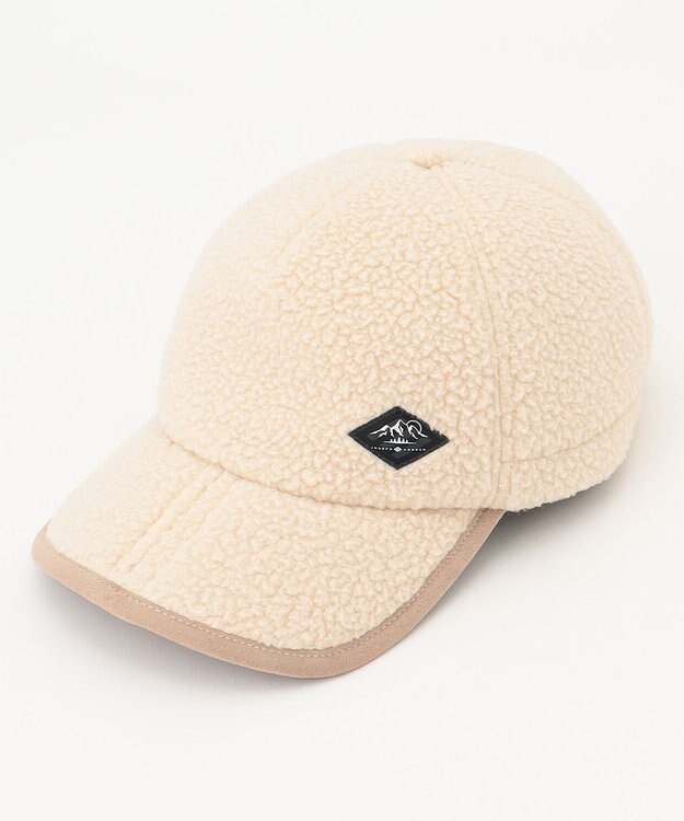 JOSEPH ABBOUD MOUNTAIN 【Eco素材/保温性】ポーラテック ボアフリース キャップ アイボリー系