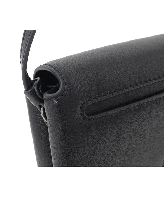 genten エッセンシャルゴート 2WAYポシェット クロ