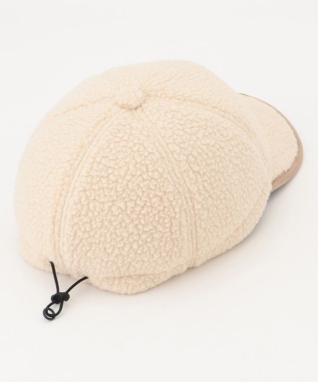 JOSEPH ABBOUD MOUNTAIN 【Eco素材/保温性】ポーラテック ボアフリース キャップ アイボリー系