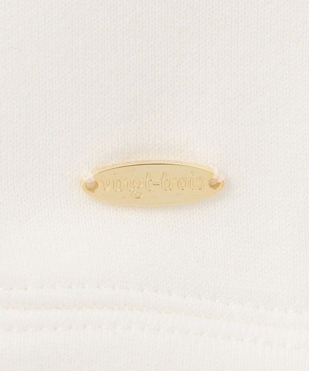 23区 【洗える】オーガニックコットンテリー プルオーバー フーディー ホワイト系