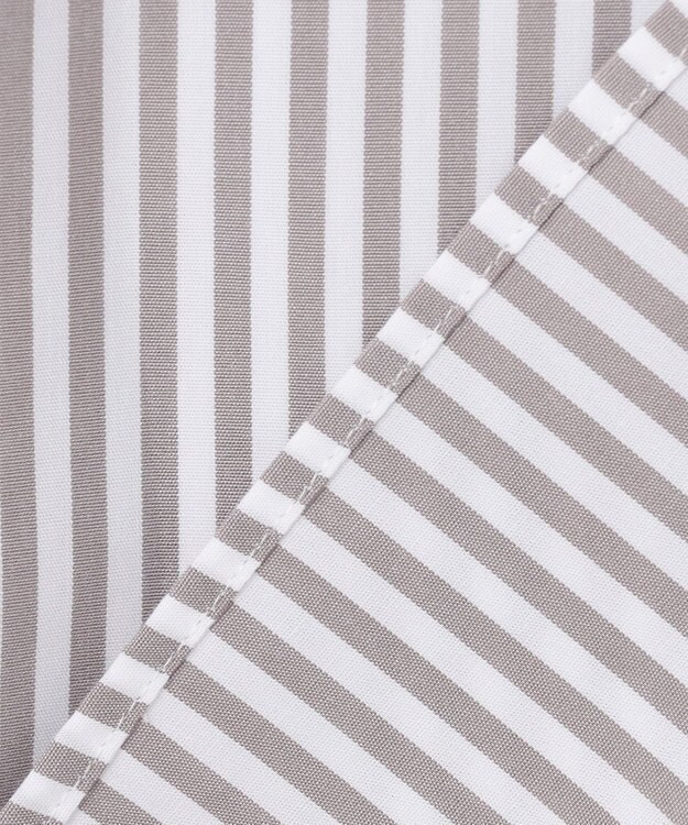 GOTAIRIKU 【形態安定】PREMIUMPLEATS_ボタンダウンカラー 通年ドレスシャツ_ストライプ(25年春夏モデル) ダークブラウンストライプ