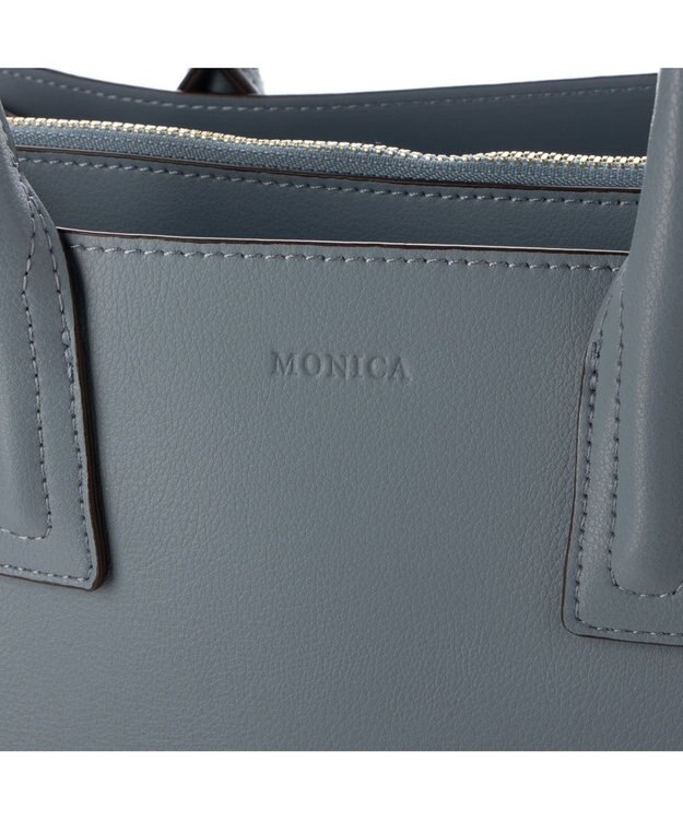 LA BAGAGERIE 【MONICA】アコーディオンスクエアトートM ブルー