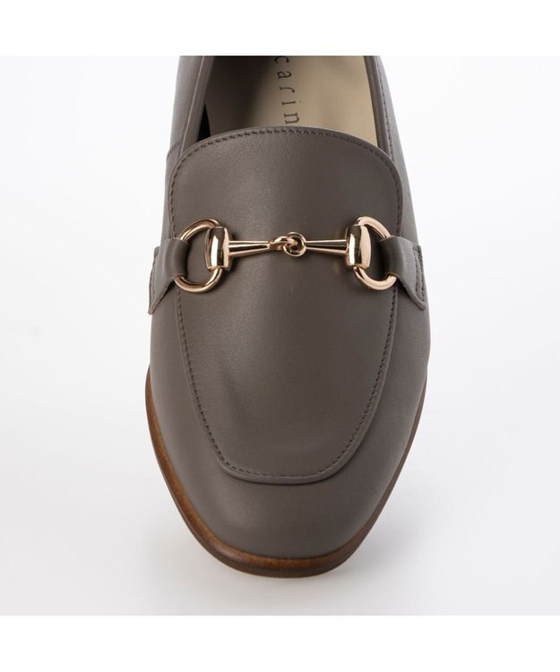 MODE ET JACOMO <carino>レザービットローファー ダークグレー