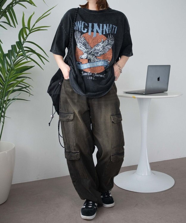 WEGO ヴィンテージウォッシュグラフィックBIGT 柄8