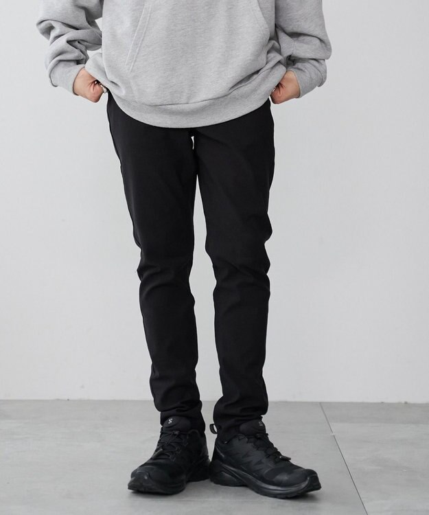 WEGO 【新色ブラックソノタは接触冷感/ユニセックス着用ITEM/ストレッチ/SMLXLサイズ展開】スキニーパンツ ブラック