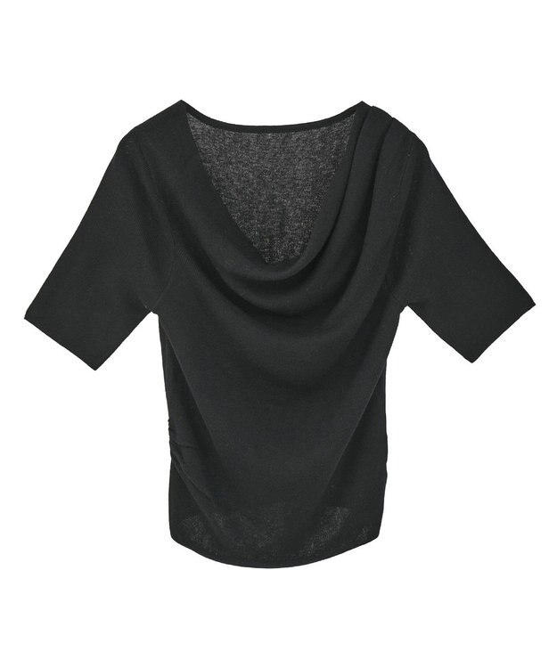 earth music&ecology ドレープニットプルオーバー Black