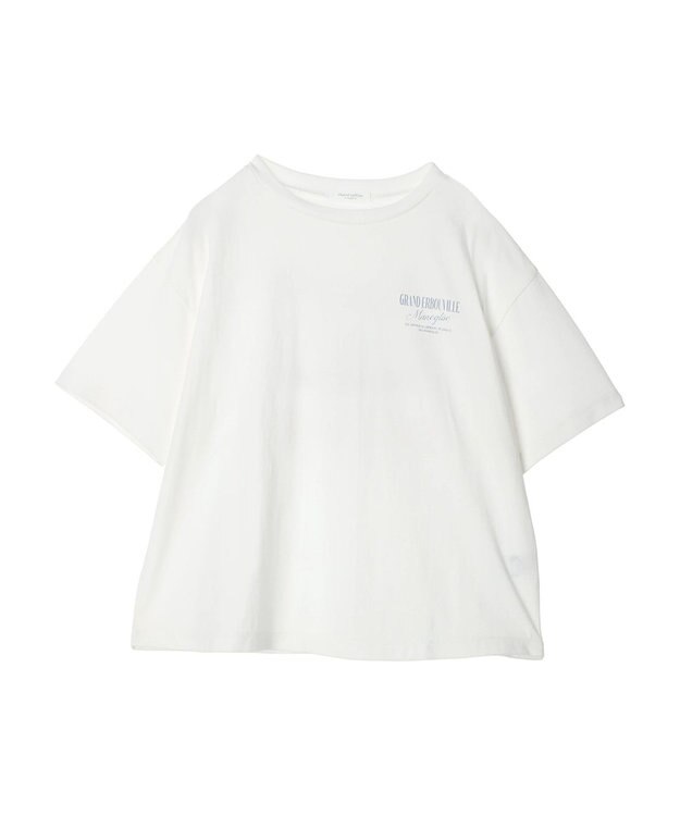 Green Parks 両面ロゴレトロボックスＴシャツ Off White