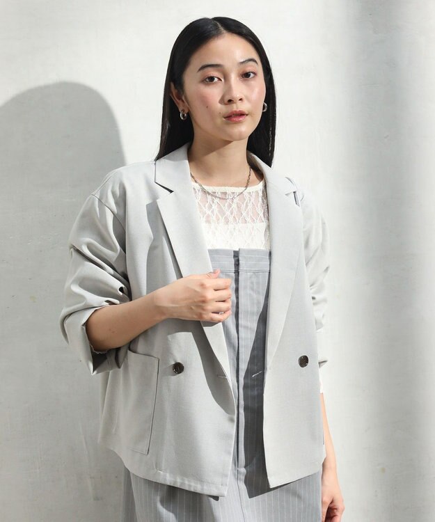 Green Parks パネルラインレースカットプルオーバー Ivory