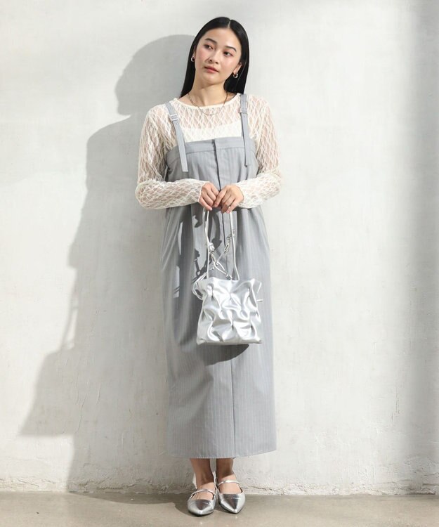 Green Parks パネルラインレースカットプルオーバー Ivory