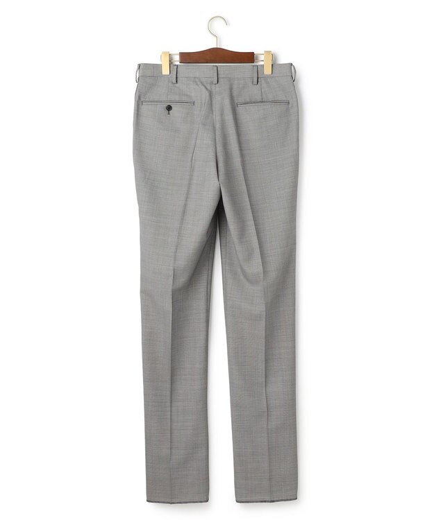 J.PRESS MEN 【洗える / 高通気性 / ストレッチ性 / 防シワ】バーズアイスラックス / ノータック ライトグレー系