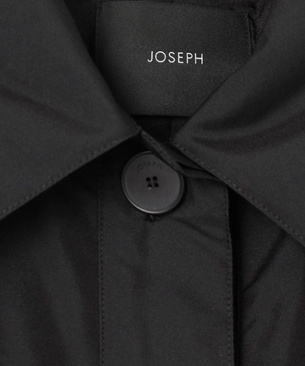 JOSEPH シルキーキルティング　ロングコート Black