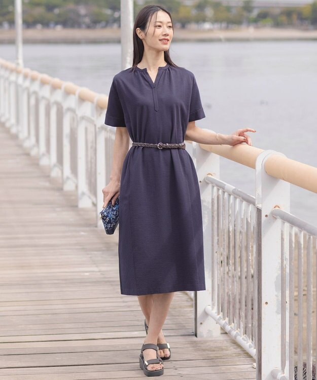 J.PRESS LADIES メッシュ ベルト ダークブラウン系