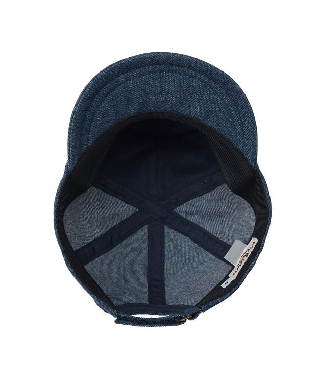 MIKI HOUSE HOT BISCUITS 【44-52cm】 くまのお顔 デニムキャップ インディゴブルー