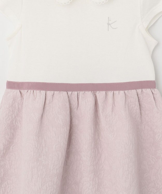 組曲 KIDS 【110-130cm】ジャガード セットアップ ピンク系