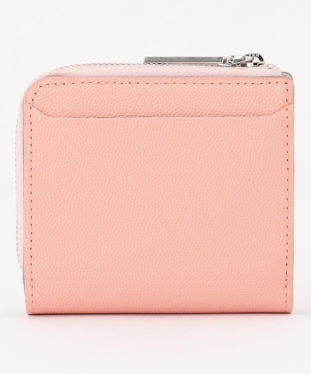 airlist 【収納力・バイカラー】コンパクト二つ折り財布　Stella　ステラ サーモンピンク×トープ