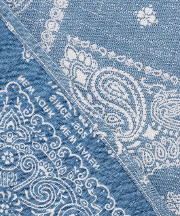 J.PRESS MEN ペイズリーバンダナプリント クレイジーパターンシャツ ダルブルー系9