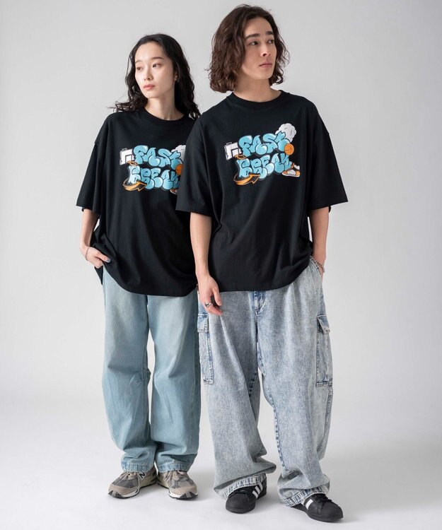 WEGO 【ユニセックス着用ITEM/SMLサイズ/手洗い可】アソートグラフィックT 柄8