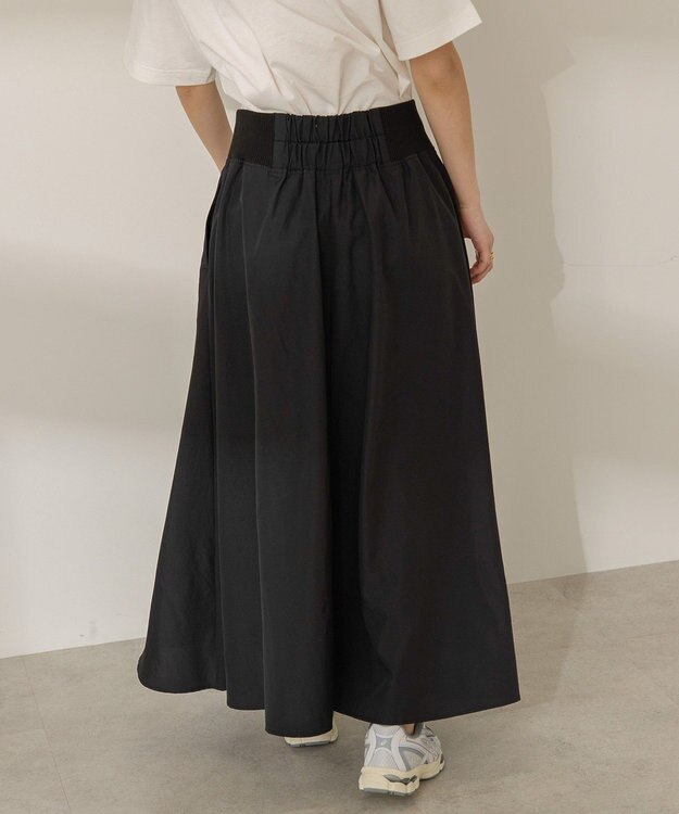 AMERICAN HOLIC 撥水加工 フロントZIPフレアスカート Black