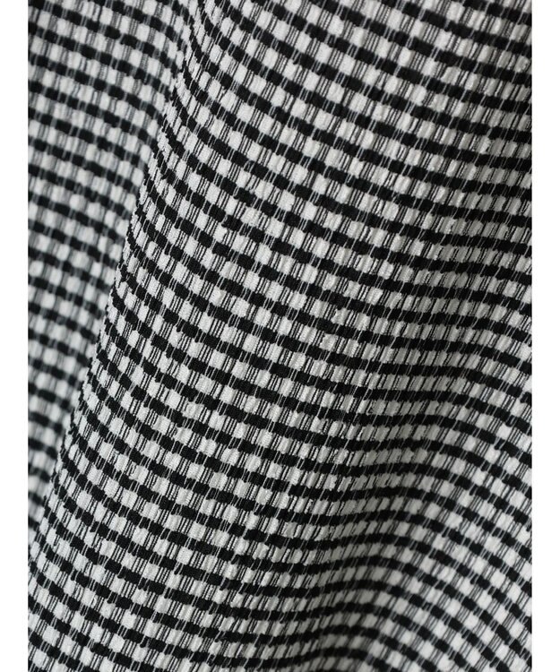 Green Parks 表面感ハイネックプルオーバー Gingham Check