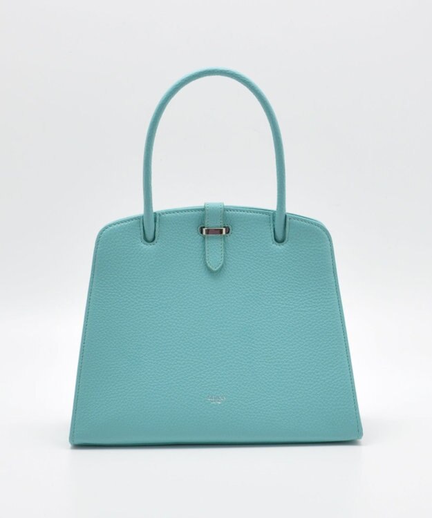 blancle シュリンクレザー ワンハンドルフォーマルバッグ ロビンエッグブルー