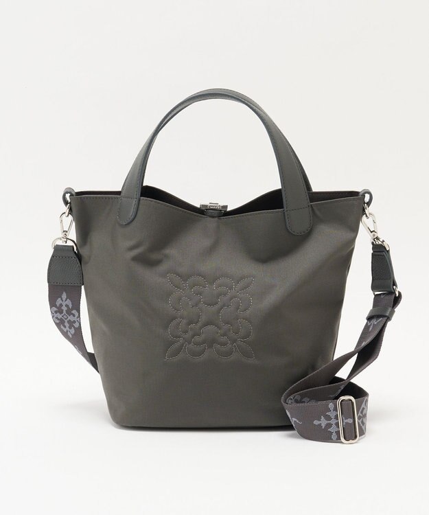 russet 《WEB限定》コーデュラナイロン2WAYミニトートバッグ(CE-1673-WEB) Gray