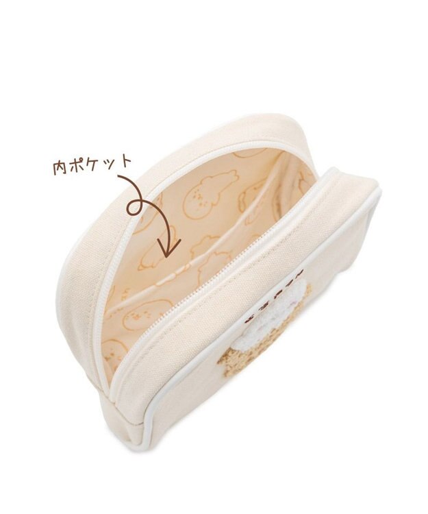 Mother garden しろたん ネット店限定 サガラ刺繍 ポーチ キナリ