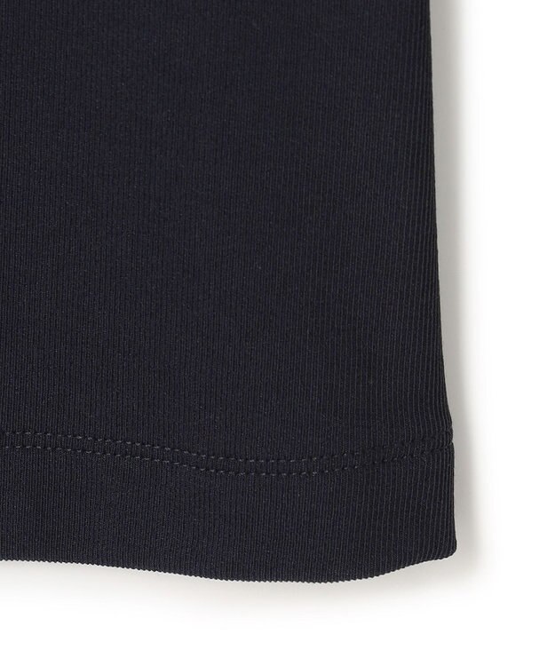 UNFILO ハイツイストスムース カーディガン ネイビー×パールボタン