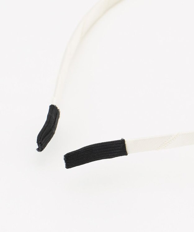 ANY KIDS リボン×ビジューカチューシャ ホワイト