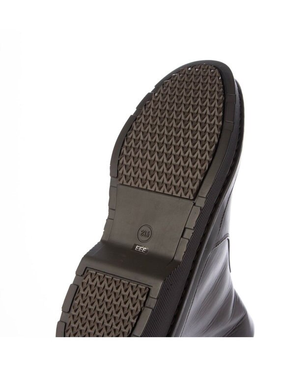 ing <ing>【WEB限定】ボリュームソールラウンドショートブーツ ダークブラウン