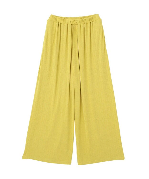 Green Parks シアーカットワイドパンツ Yellow