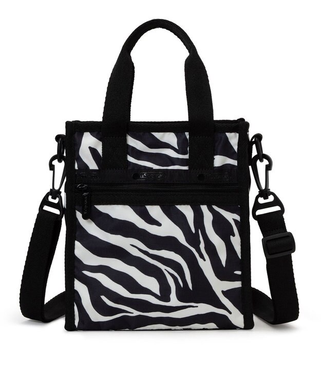 LeSportsac MINI N/S TOTE/クリームブラックゼブラ クリームブラックゼブラ