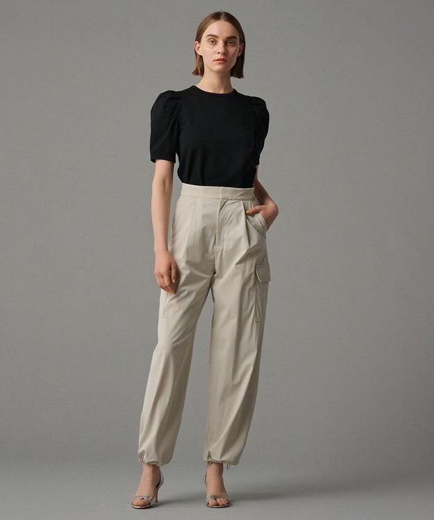 uncrave 【撥水・接触冷感・UVカット・洗濯機洗い可】マルチファンクションナイロン カーゴパンツ（uncrave STANDARD） ライトベージュ