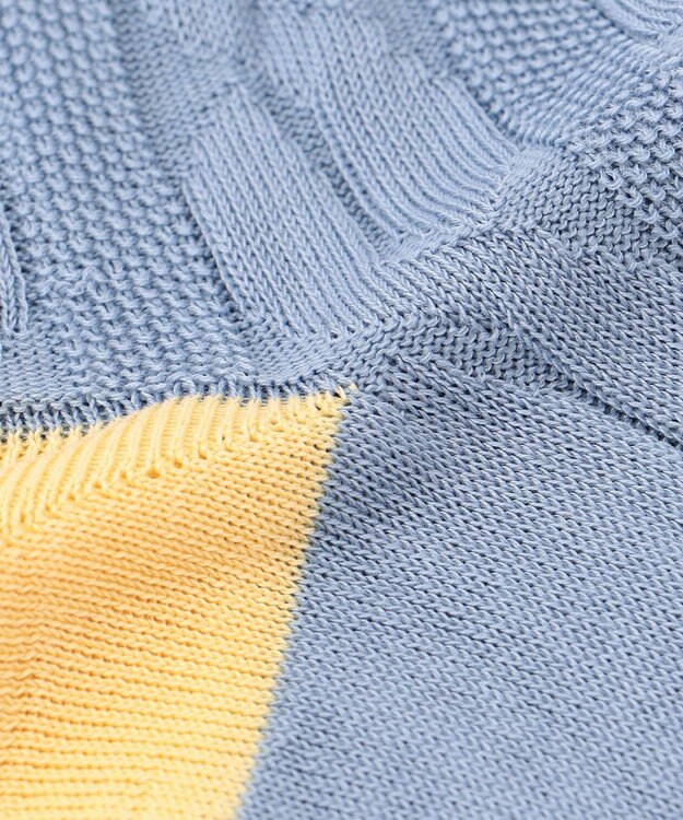 J.PRESS MEN 【カジュアル】ケーブルソックス サックスブルー系