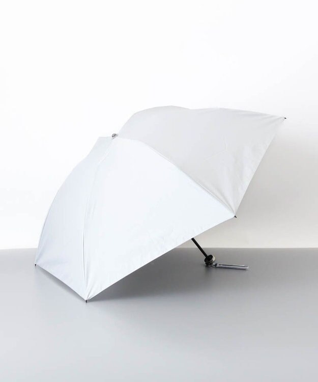 AURORA 【 BLAO（ブラオ）】サマーシールド 軽量カラバリ無地晴雨兼用傘(折りたたみ傘) シルバーグレー