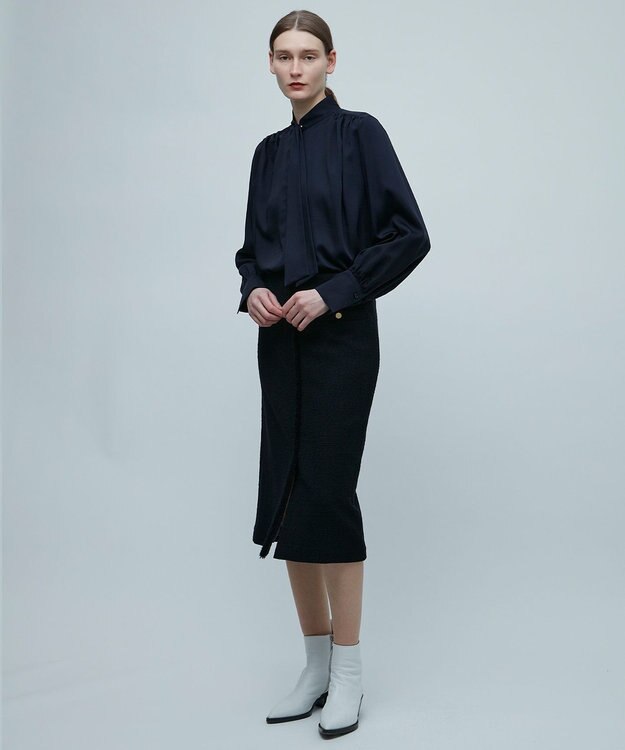 BEIGE， 【S-size】CAMBON / ツイードスカート Navy