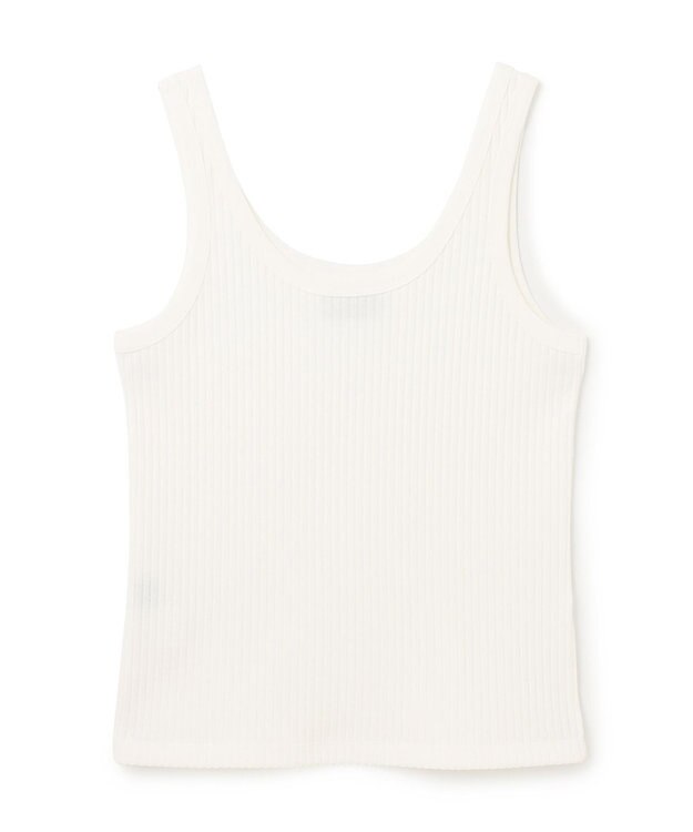 GRACE CONTINENTAL リブタンクトップ ホワイト