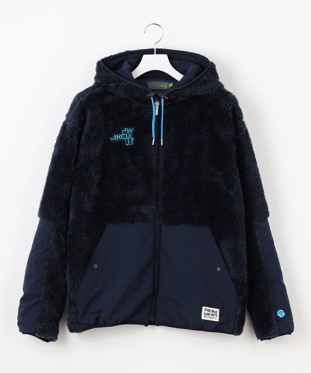 PW CIRCULUS 【MEN】フェイクファーブルゾン ネイビー系