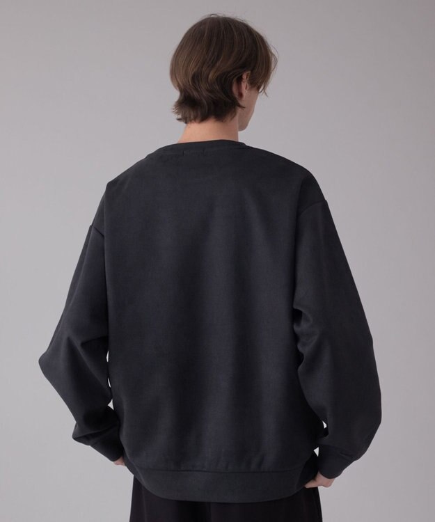 WEGO 【ユニセックス着用ITEM/2点SET/MLサイズ展開】アクセ付きフェイクスウェードプルオーバー ブラック中濃色